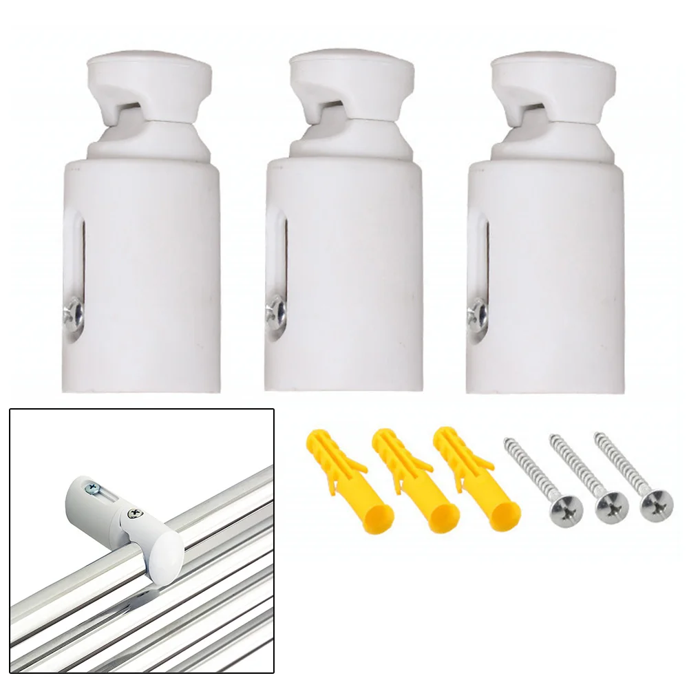 3pcs Heated Radiators Brackets Replacement Towel Rail Radiator Brackets Heated Wall Fixing Mounting Accessories