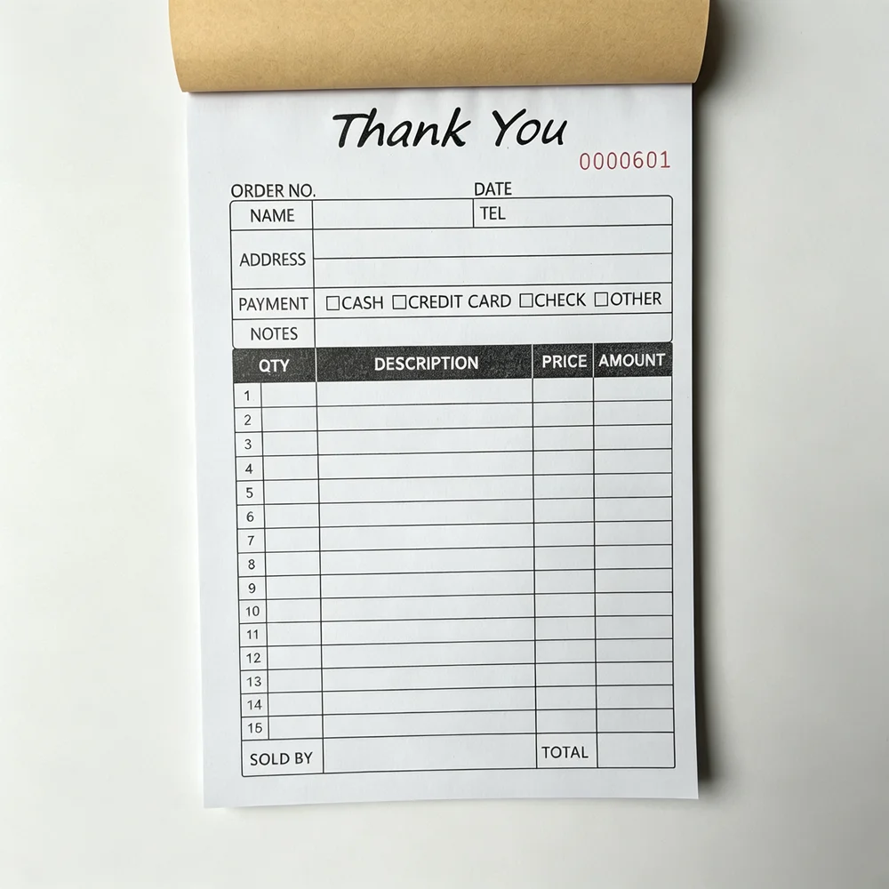Thank You Receipt Book 2 Part  - Carbon Copy Book review and price