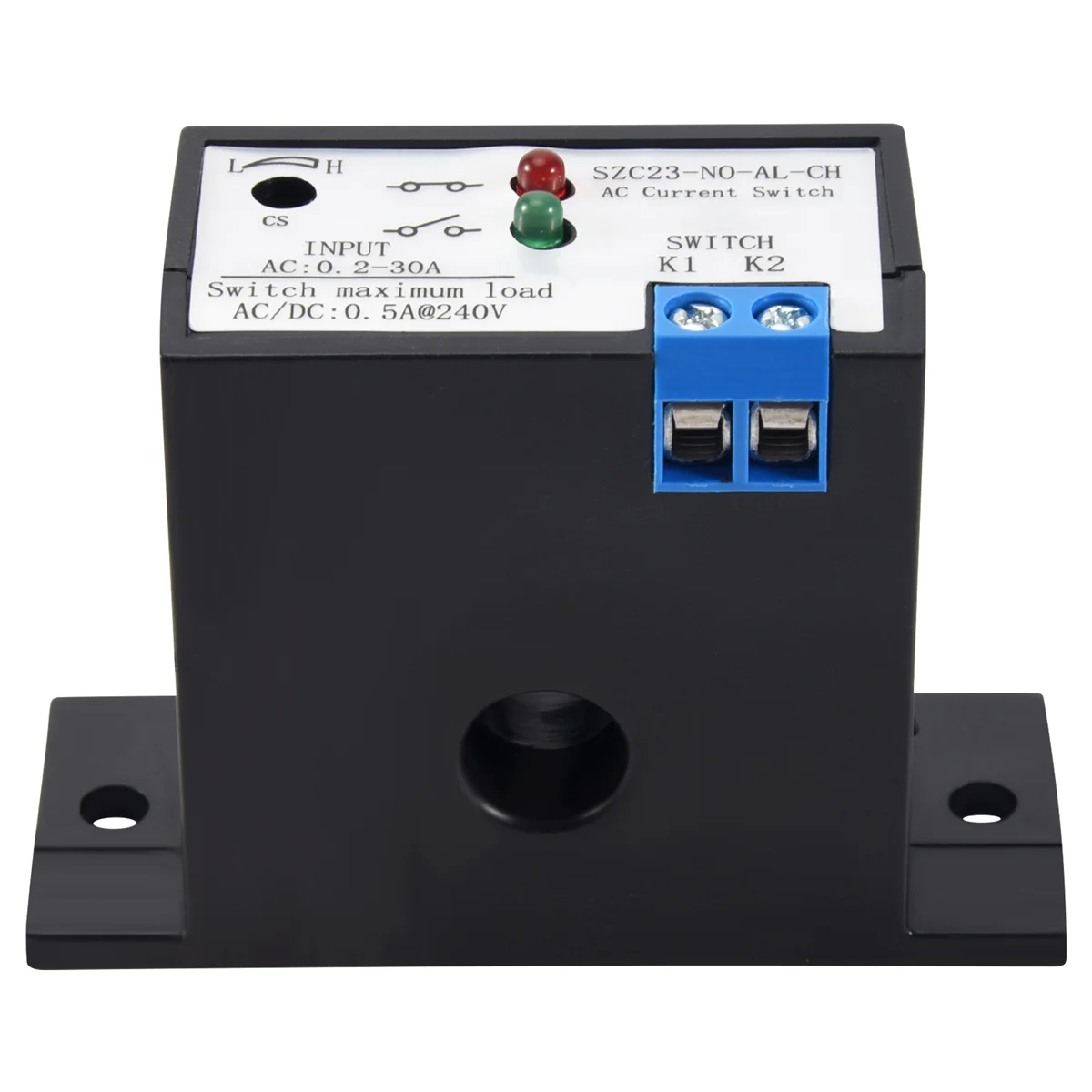 Current Mutual Inductance Switch SZC23-NO-AL-CH Normally Open Current Detection Switch for AC Current Isolation Monitoring