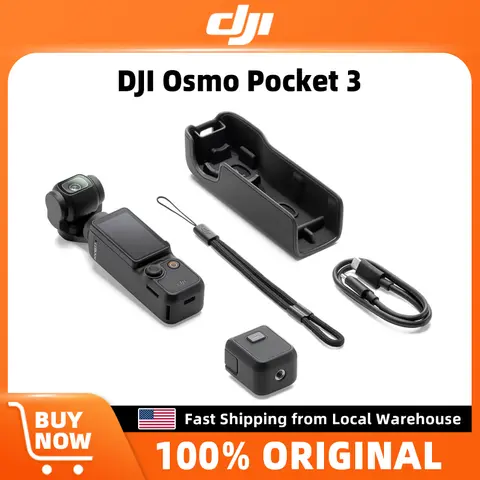 DJI Osmo Pocket 3 1-Inch CMOS & 4K/120fps-2-Inch Rotatable Screen & Smart Horizontal-Vertical Shooting Original Brand in Stock