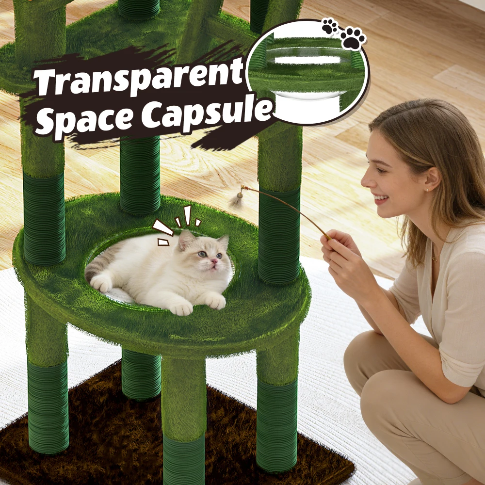 برج قطط على شكل صبار بارتفاع 7 - مراجعة Cat Toys وسعره
