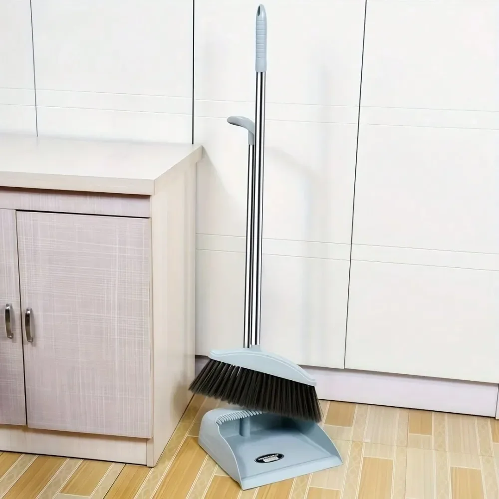 

And Dustpan Cover Set, Soft Broom, Windproof Comb Teeth, Prevents Hair And Dust From Getting , Suitable For Offices, Liv