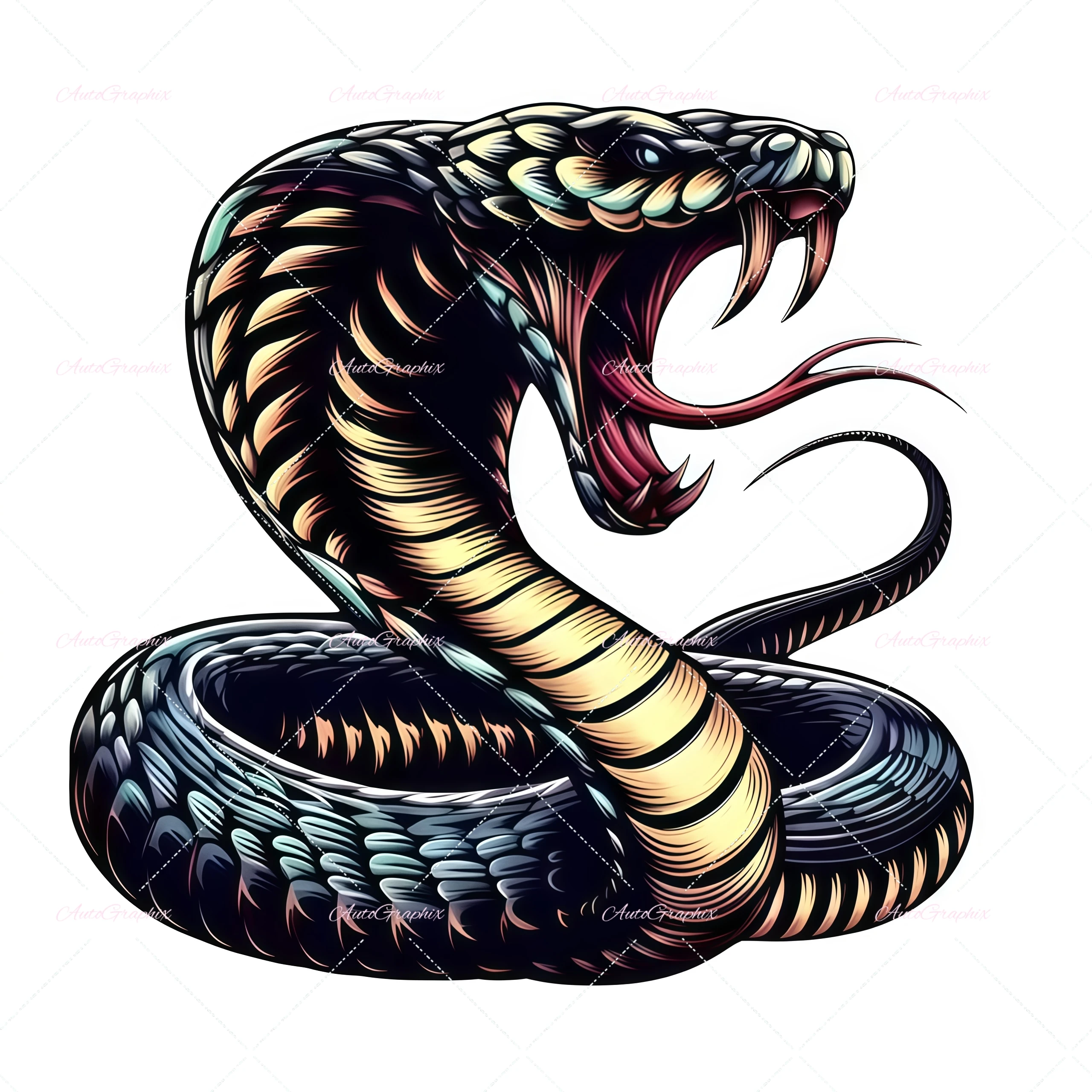 Cool Cobra Car Front Grille Emblem Side Fender Badge Rear Trunk Sticker Auto Logo Styling Accessory for Vehicle Decoration