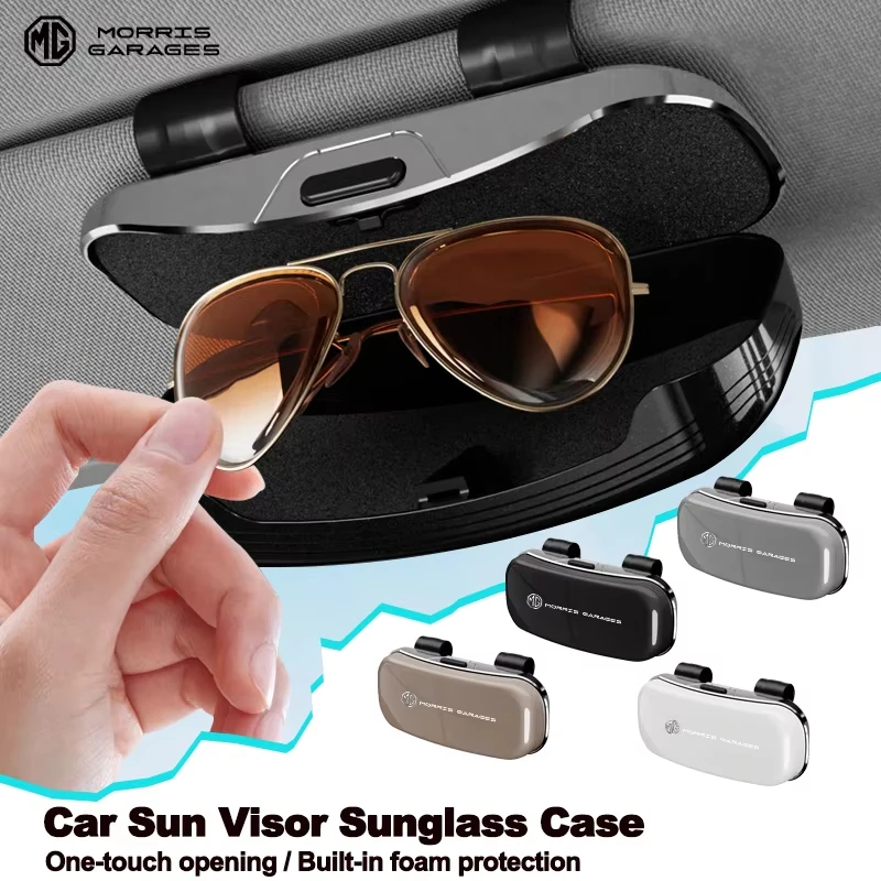 Caja de almacenamiento para gafas con visera solar, accesorio interior para coche MG ZS MG3 MG5 MG6 MG7 GT GS Hector ZX EZS EHS X-Cross EZS Pure Electric