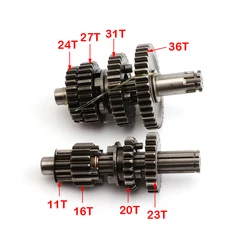 Motorcycle YX110 YX125 Transmission Gear Box Main Counter Shaft Parts For Chinese YX 110cc 125cc Engine Pit Dirt Motor Bike