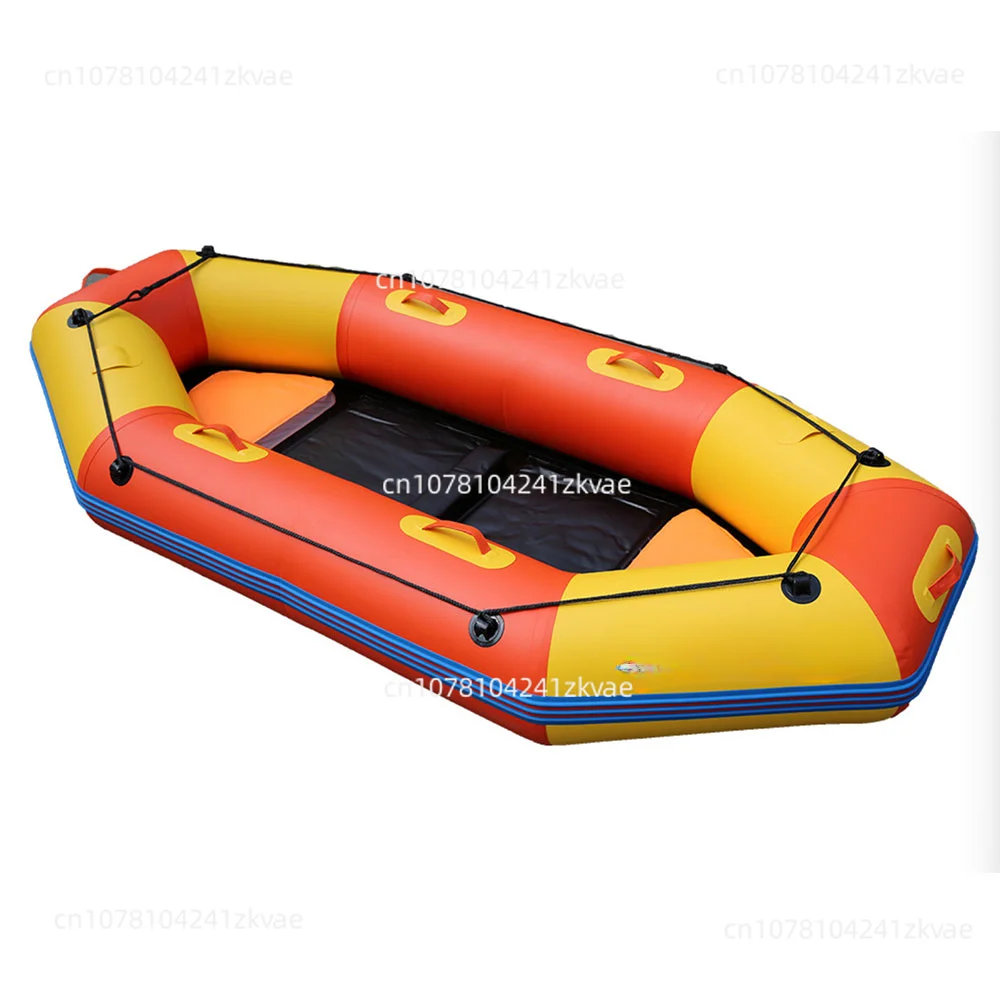 Inflatable Drifting Rafting Boat 3 Person Square Head PVC High Quality Kayak Canoe Hovercraft Fishing Marine Boat For Sale