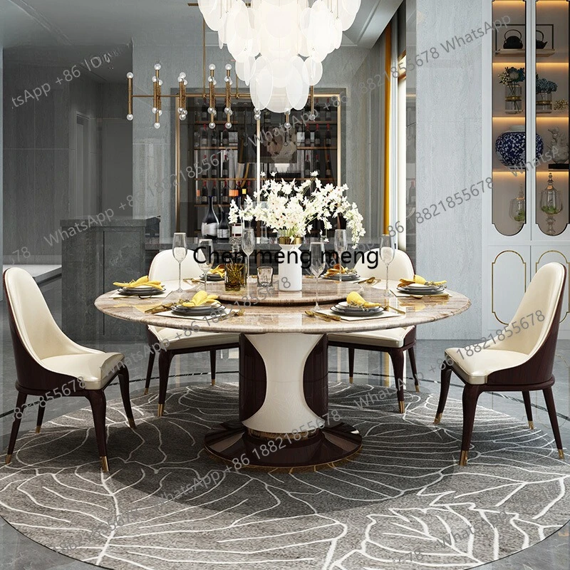

Modern-style home marble dining table round table dining tables