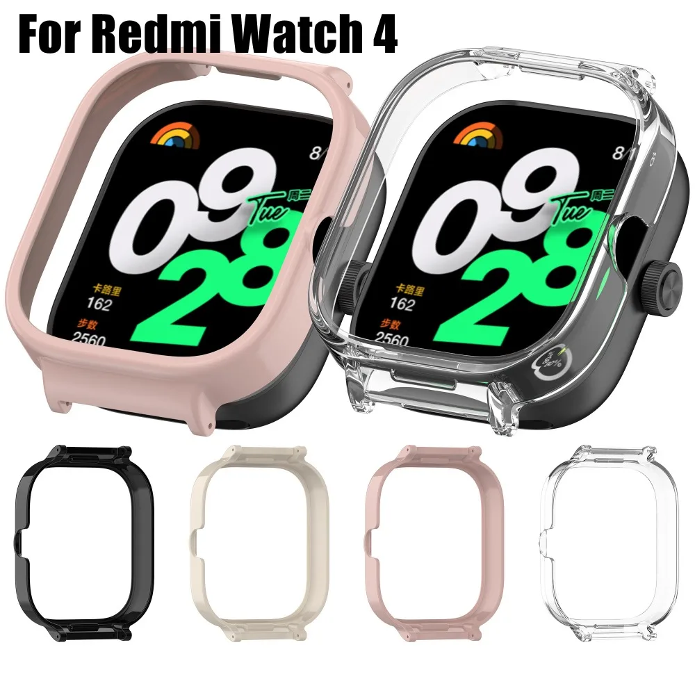 New PC Watch Protective Case Half Pack Hollowed Out Watch Case Fall Prevention Lightweight Watch Cover for Redmi Watch 4