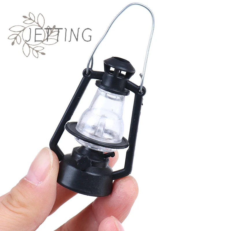 Hot 1:12 Dollhouse children gift Toy mini Furniture Miniature black Kerosene lamp