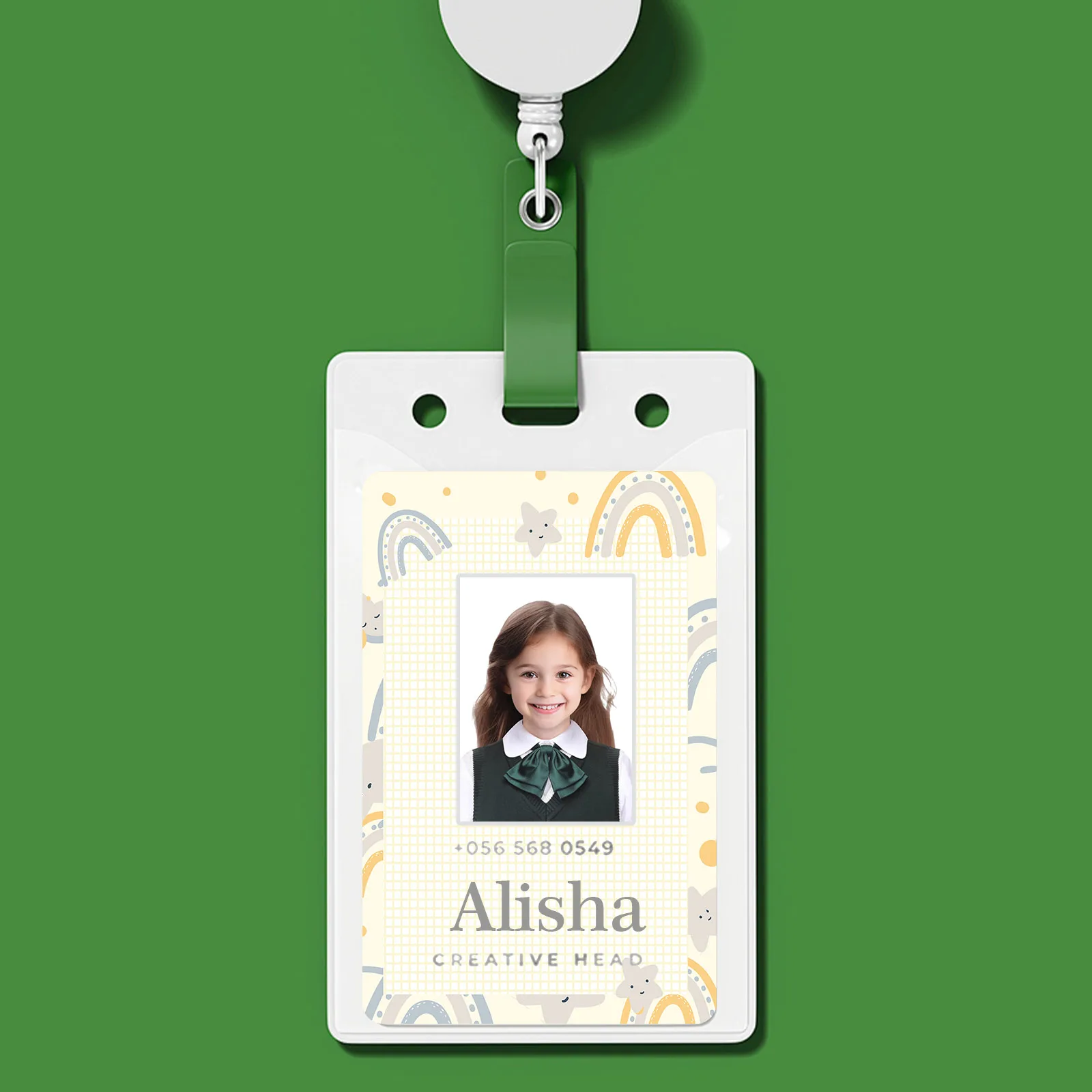 Children's student uniform ID photo stickers, 1-inch student photo stickers, need a clear face photo，CP1