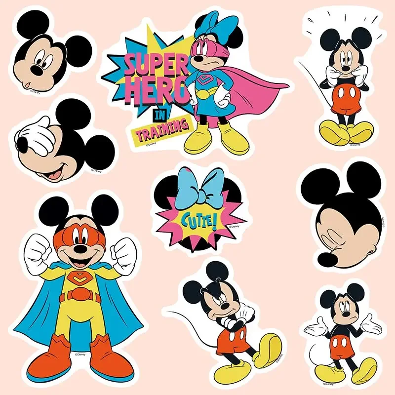 Disney mickey bonito criativo padrão dos desenhos animados móvel desktop personalizado moda simples adesivo decorativo à prova dwaterproof água atacado