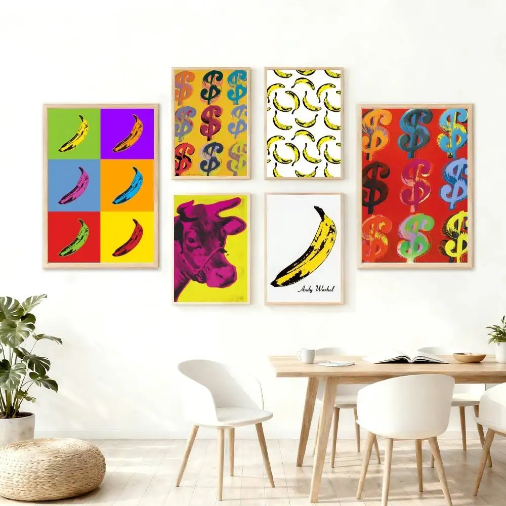 Art A-Andy B- C-Warhol Poster Wall Art for Study Living Room Decor Unique Home Decoration Pictur Gift