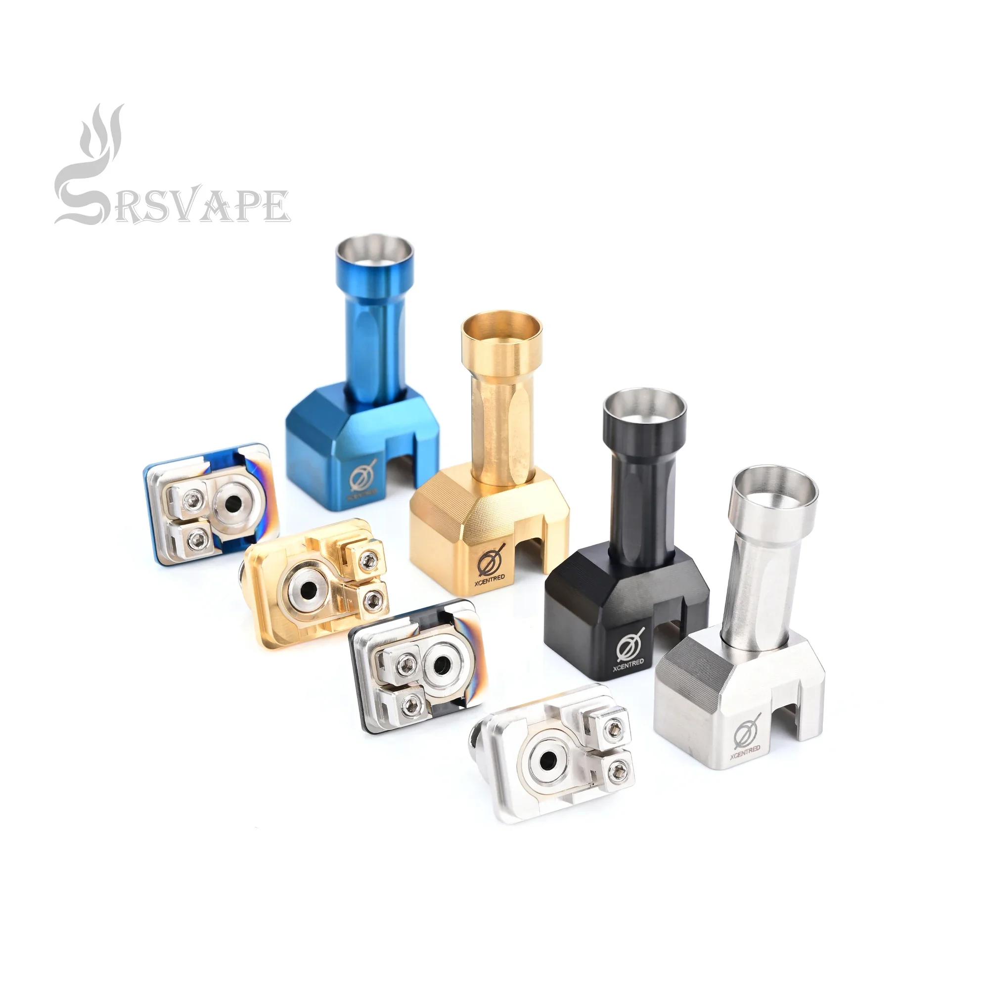 Ponte RBA Psychomod Xcentred Style para caixa de boleto - 316SS, atomizador de tanque BB