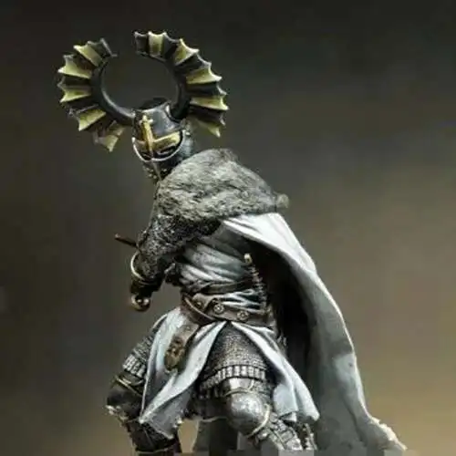Resin kit Teutonic warriors fifteenth century 90 mm Unassembled Sculpture for Hobbyists