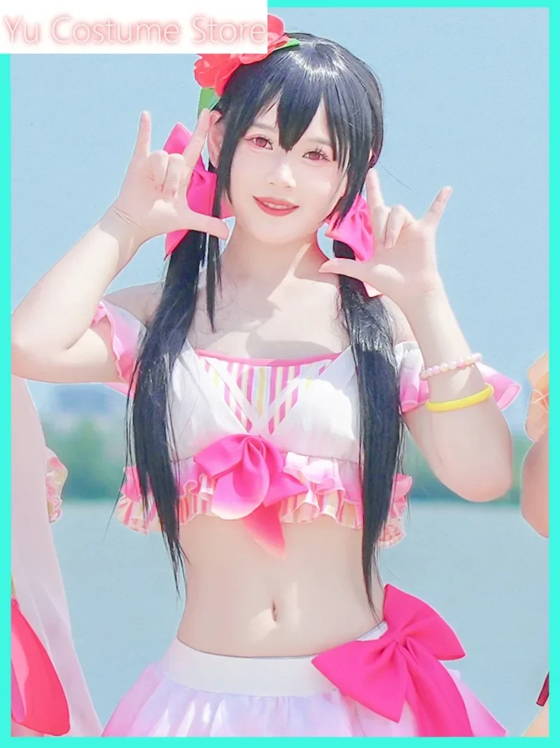 Yu 코스튬 Lovelive Yazawa Nico 여성용 수영복, 코스프레 코스튬 코스프레, 애니메이션 파티 유니폼, 할로윈 역할 놀이 의류