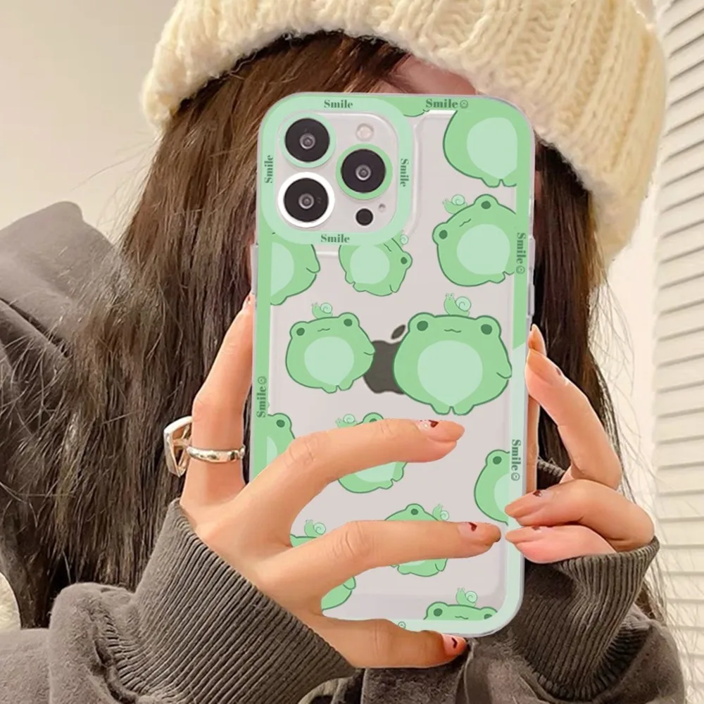 Cartoon Frog Phone Case For Redmi 7 8 9 A For Redmi Note 5 7 8 9 10 11 Pro Max 4G 5G Funfas