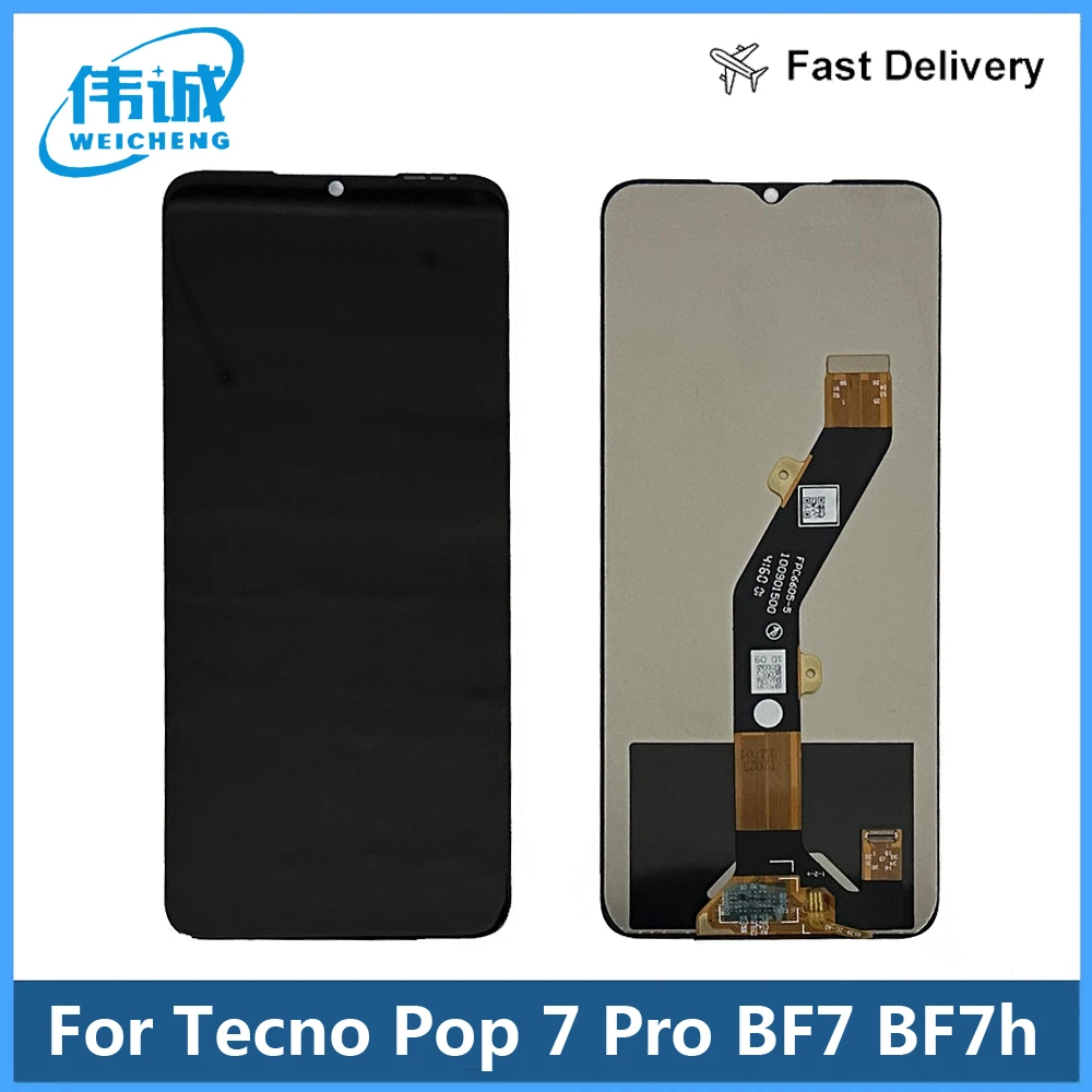 

6.6" Tested For Tecno Pop 7 Pro BF7 BF7h LCD Display Touch Screen Digitizer Assembly For Tecno Pop7Pro LCD Replacement Parts