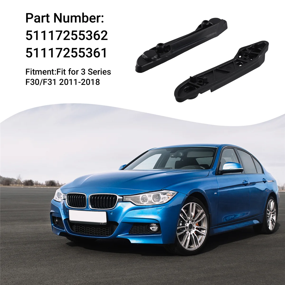 قوس ثابت من المصد الأمامي ، قوس تحديد المواقع لسلسلة بي ام دبليو 3 ، F30 ، F31 ، من من من من نوع X ، من من من نوع X ،