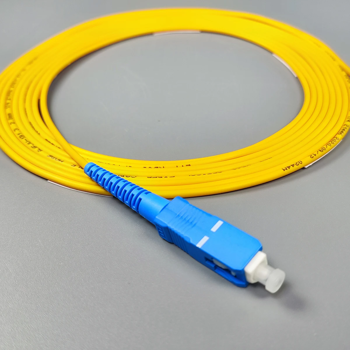 SC/UPC-LC/UPC Fiber Optic Patch Cable - close-up view