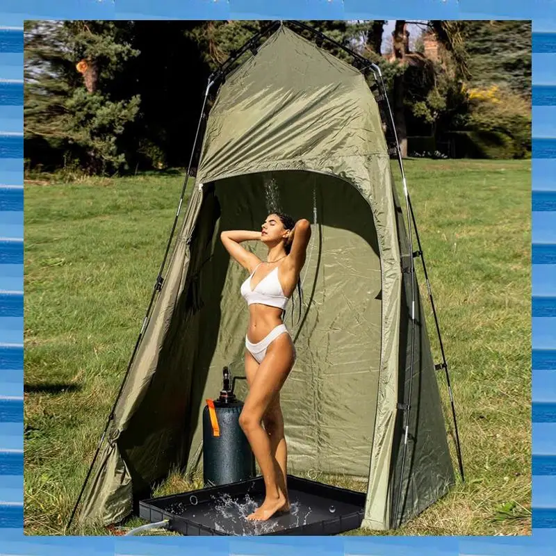 

Portable Shower Pan, 41X41inch Foldable Shower Base & Basin Floor With Detachable Drain Pipe, Ideal For RV, Outdoor