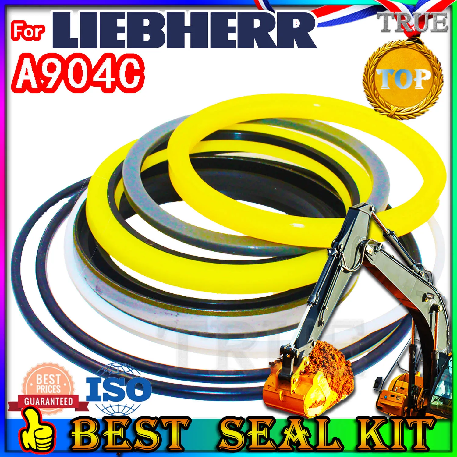 

For Liebherr A904C Oil Seal Repair Kit Boom Arm Bucket Excavator Hydraulic Cylinder Best Reliable Mend proof Center Swivel Pilot