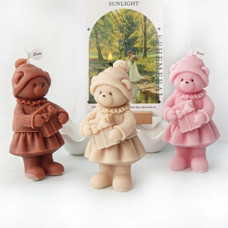 

Bear Silicone Mold Handmade Wax Mould Practical Epoxy Resin Making Mould