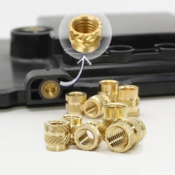 M2/2.5 M3 M4 M5 M6Brass Insert Nut Hot Melt Heat Knurled Embed Injection Copper Insertnut 3D printing Plastic Board Nuts Inserts