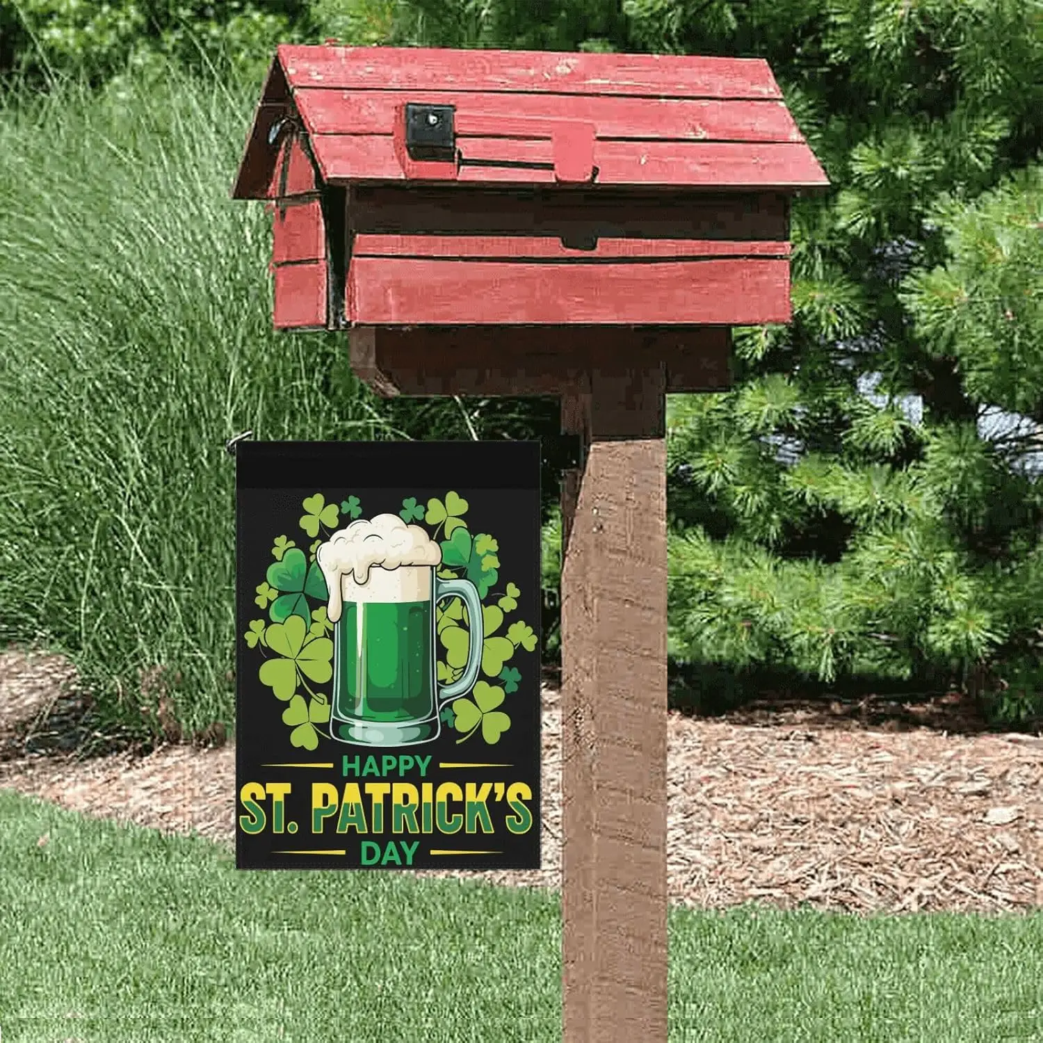 Luckys Me I Found Beer St Patricks Outdoor Flag 12x18 Unique Garden Flags For Backyard Outdoor Sign AAO YYX EEZ
