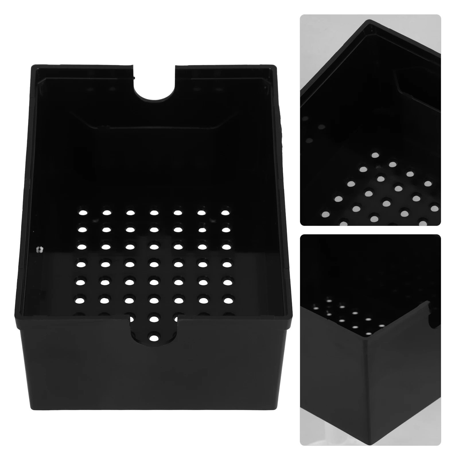

Aquarium External Trickle Upper Box Fish Tank Water Acrylic Filter Case Black Drip Overflow Baffle Trickling System