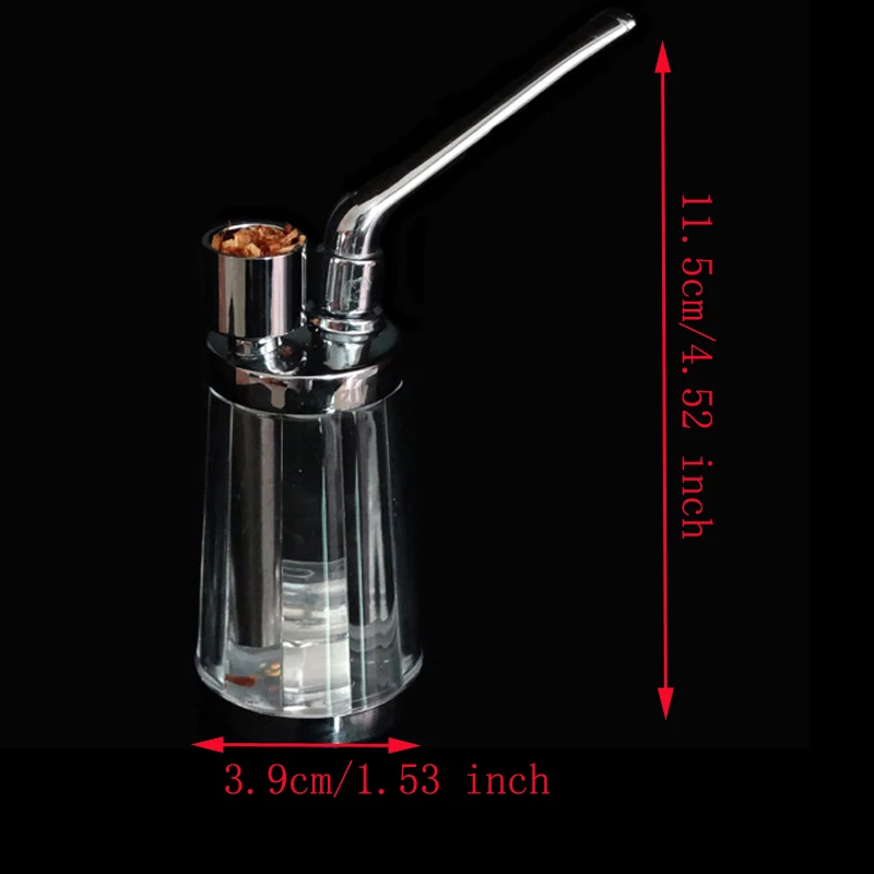 New Popular Bottle Water Pipe Portable Mini Hookah Shisha Tobacco Smoking Pipes Gift of Health Metal Tube Filter