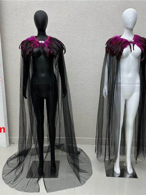 capa-de-plumas-de-longitud-media-chal-de-malla-cuello-falso-accesorio-de-moda-elegante-abrigo-de-invierno-diseno-versatil-y-con-estilo-origen-chino
