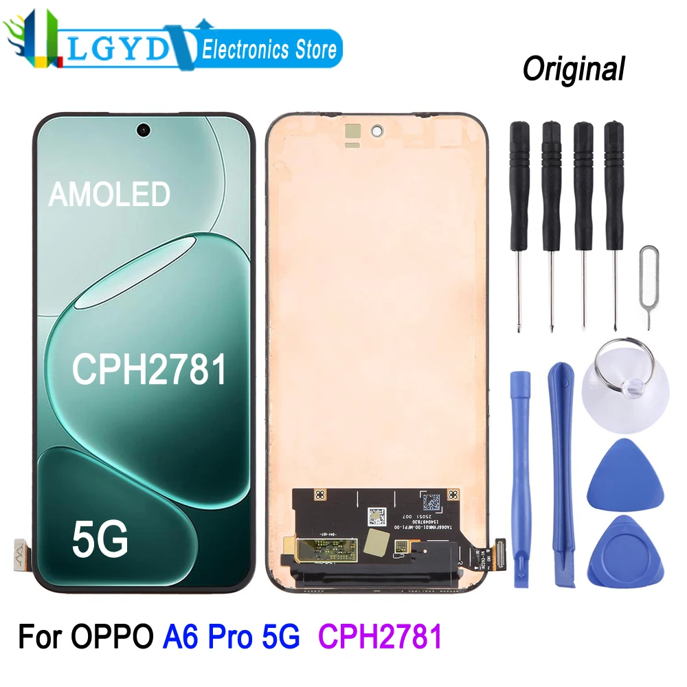 120Hz AMOLED LCD Screen For OPPO A6 Pro 5G, CPH2781 Phone Display Touch Screen Repair Replacement Part