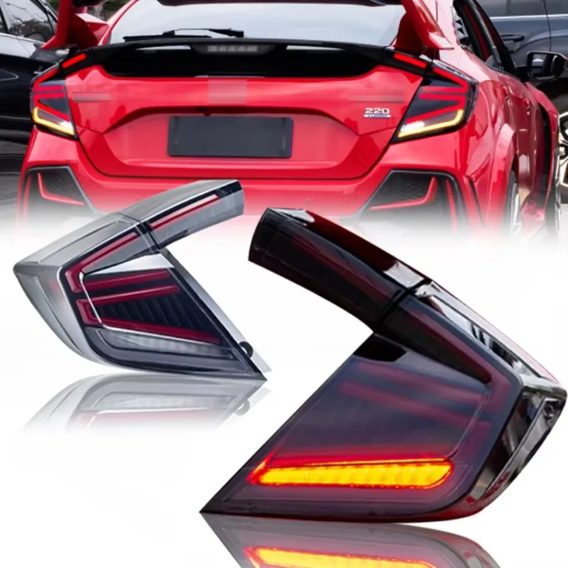 

Задний фонарь автозапчастей для Honda Civic Hatchback 2016-2020, светодиодные задние фонари в сборе