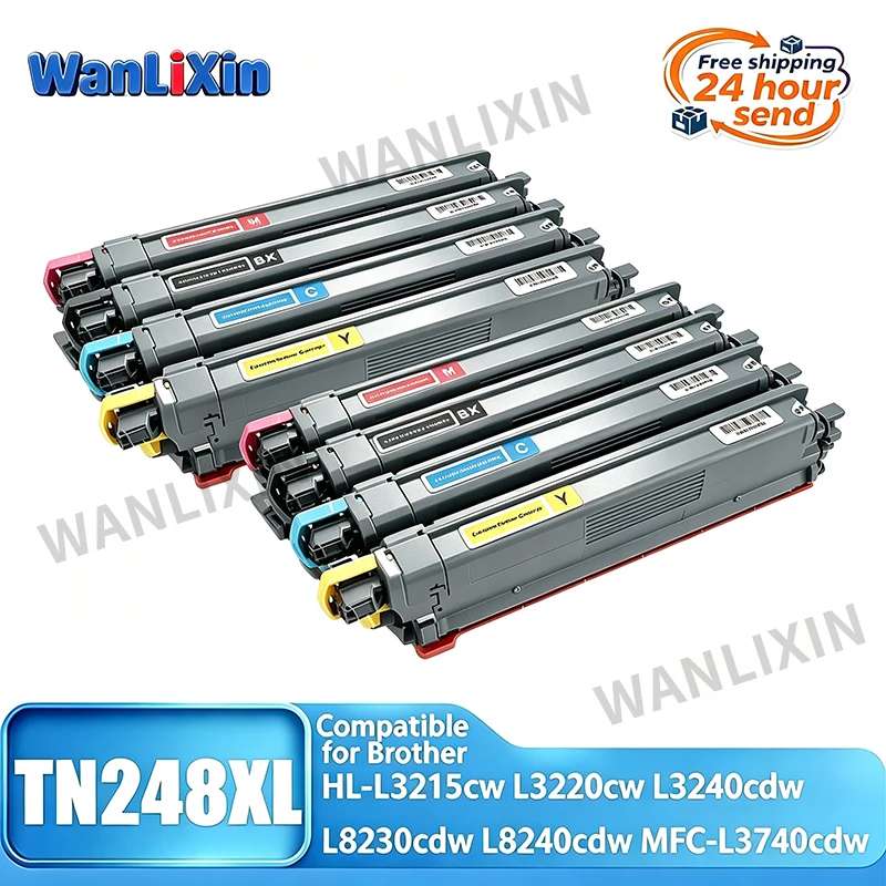 TN248 XL TN248XL Toner Cartridge Compatible for Brother L3527 L3555 DCP-L3515cdw L3520cdw HL-L3215CW L3220cw L3240 L8230 L8240