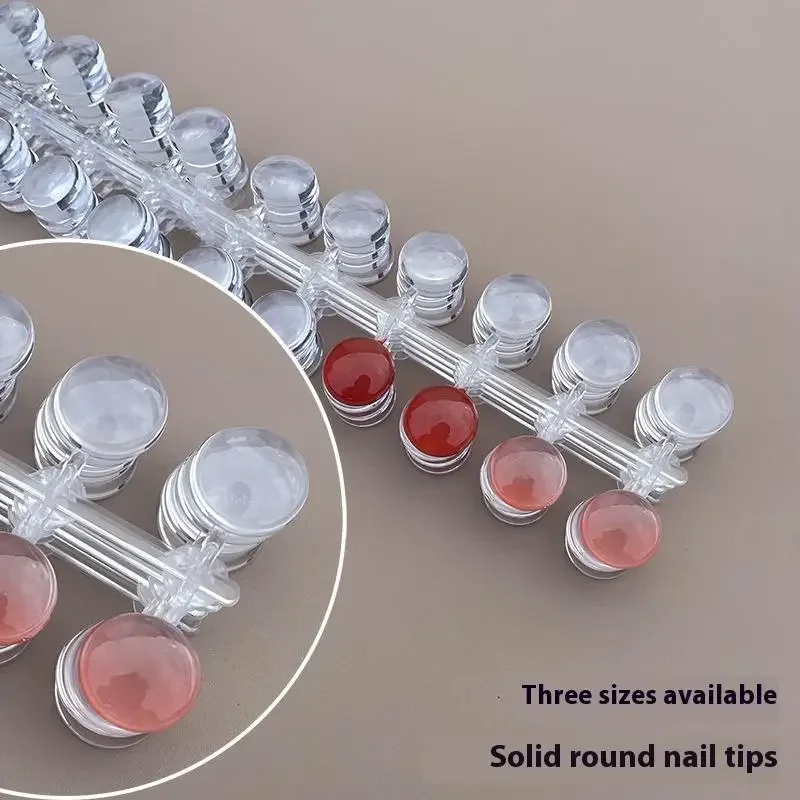 1/1.2/1.5cmミニラウンド型クリアガラスネイルポリッシュカラーカードネイルアートカラーディスプレイチップ240/120個入りフェイクカラーチャート