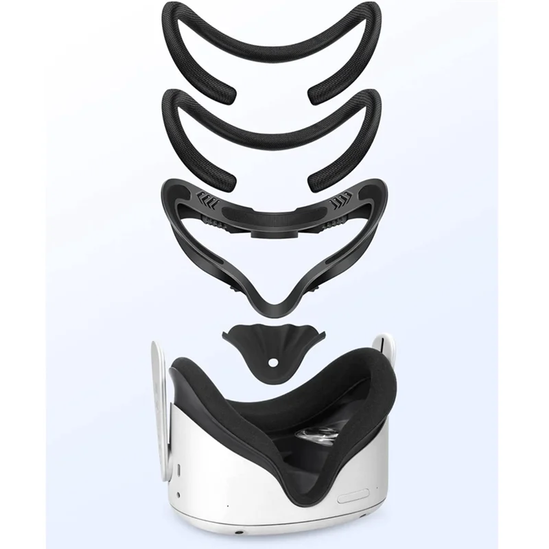 Adjustable Size VR Facial Interface Support Bracket Foam Pad For Oculus Quest 2 Interface Facial Pad 2 VR Accessories