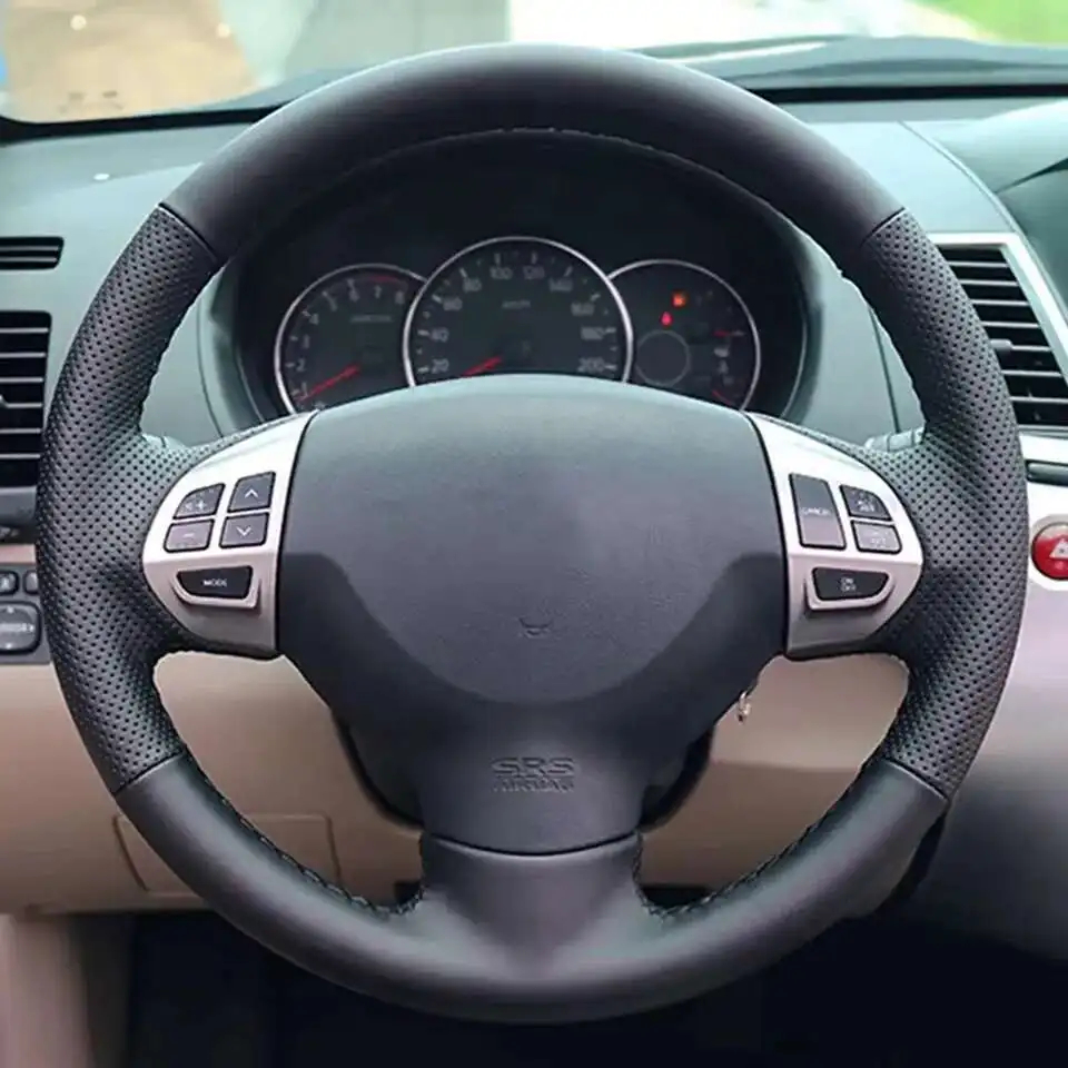 

Для Mitsubishi Lancer EX Outlander ASX Pajero Sport автомобильные аксессуары для интерьера противоскользящий кожаный чехол на руль автомобиля оплетка