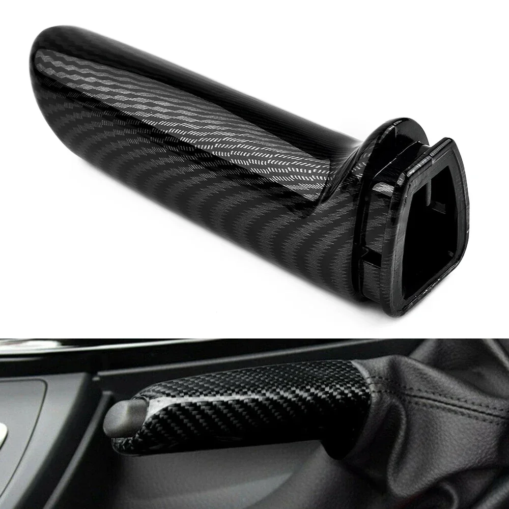 

New High Quality Carbon Fiber Handbrake Cover Protective Brake Handle Cover FOR E46 E90 E92 F30 F32 Car Handbrake Tools