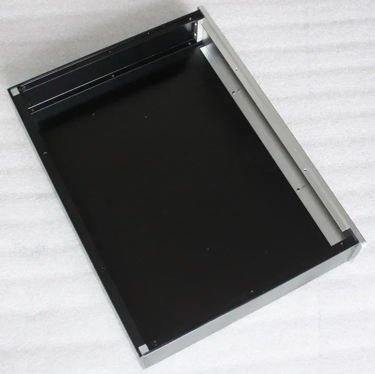WA23 Caja de aluminio completa chasis de preamplificador caja/caja de amplificador de potencia tamaño 425*313*70mm