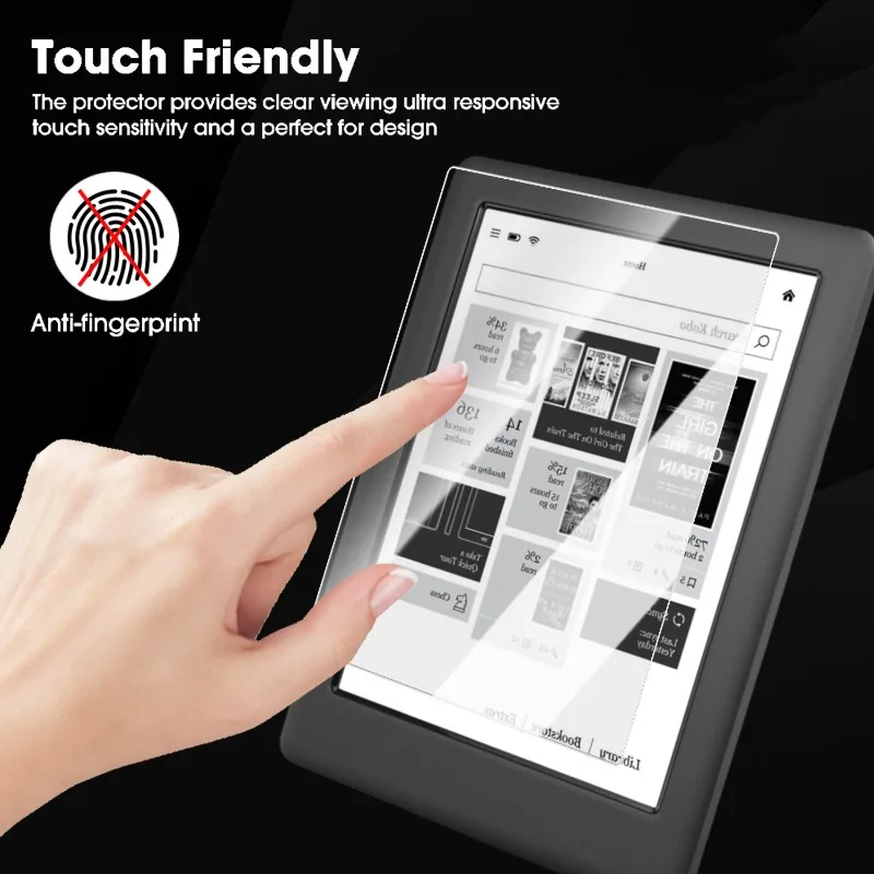 For KOBO Clara BW 6 Inch Easy Install Screen Protector Bubble Free Clear PET Anti Scratch Protective Film Ereader Display Film