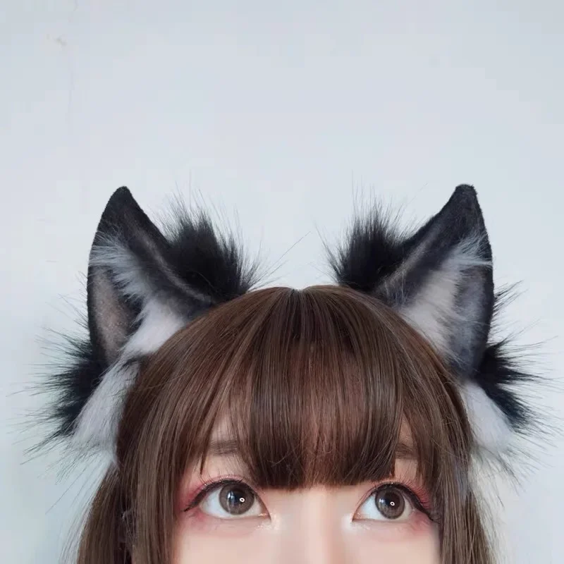diadema-de-orejas-de-lobo-hechas-a-mano-en-gris-blanco-negro-y-marron-accesorio-de-disfraz-para-halloween-y-navidad