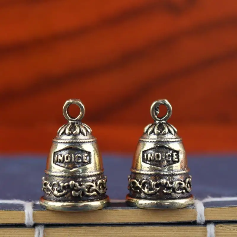 1pc Mini Antique Bell China'S Mini Brass Copper Sculpture Pray Fengshui Bell Invitation Buddhism Chinese Bells Home Decor