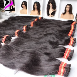 100% Raw Human Virgin Hair Unprocessed Cuticle Aligned Hair Straight Bundles Hair Bulk Extensions 18-30inches Cabelo Humano