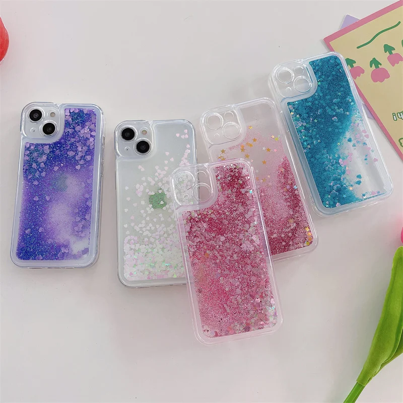 For Redmi Note 13 Pro 13Pro 5G Case Liquid Quicksand Bling Sequins Phone Cases for Xiaomi Redmi Note13 Pro+ Plus 5G Back Cover