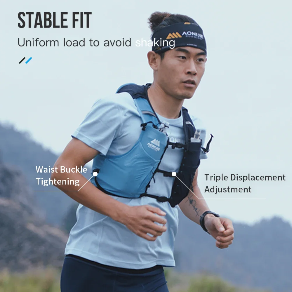 AONIJIE C9116 Unisex 10L Sports Running Backpack Lightweight Off-Road Hydration Pack Vest Hiking Rucksack