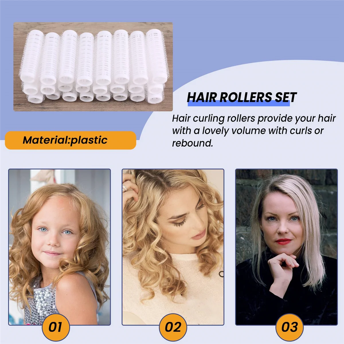 Sales! Small Size 24Pcs/Set Salon Nylon Hook & Loop Hair Rollers Set Hair Root Perm Rods Bars Curlers with Clips & Rubber Bands