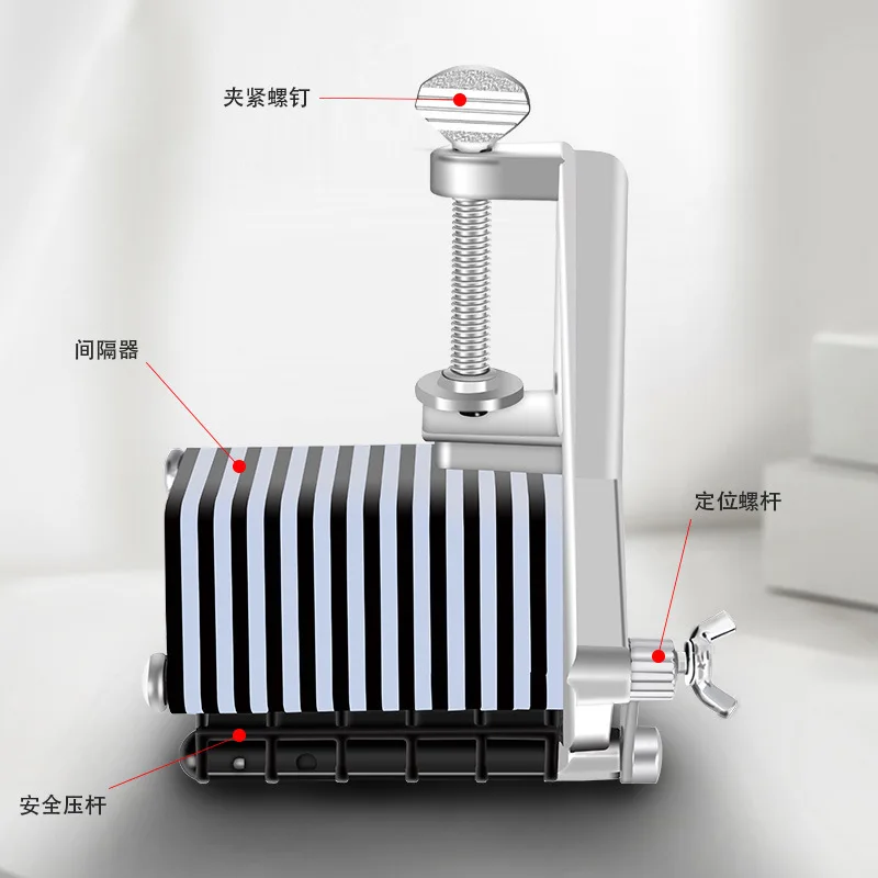 Desktop Leather Belt Slitter With Replaceable Blade Manual Strip Cutting Machine Adjustable Leather Lace Splitting Tool For