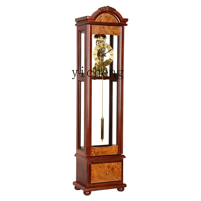 

ZZ clock Solid wood mechanical clock Living room Chinese hour bell pendulum