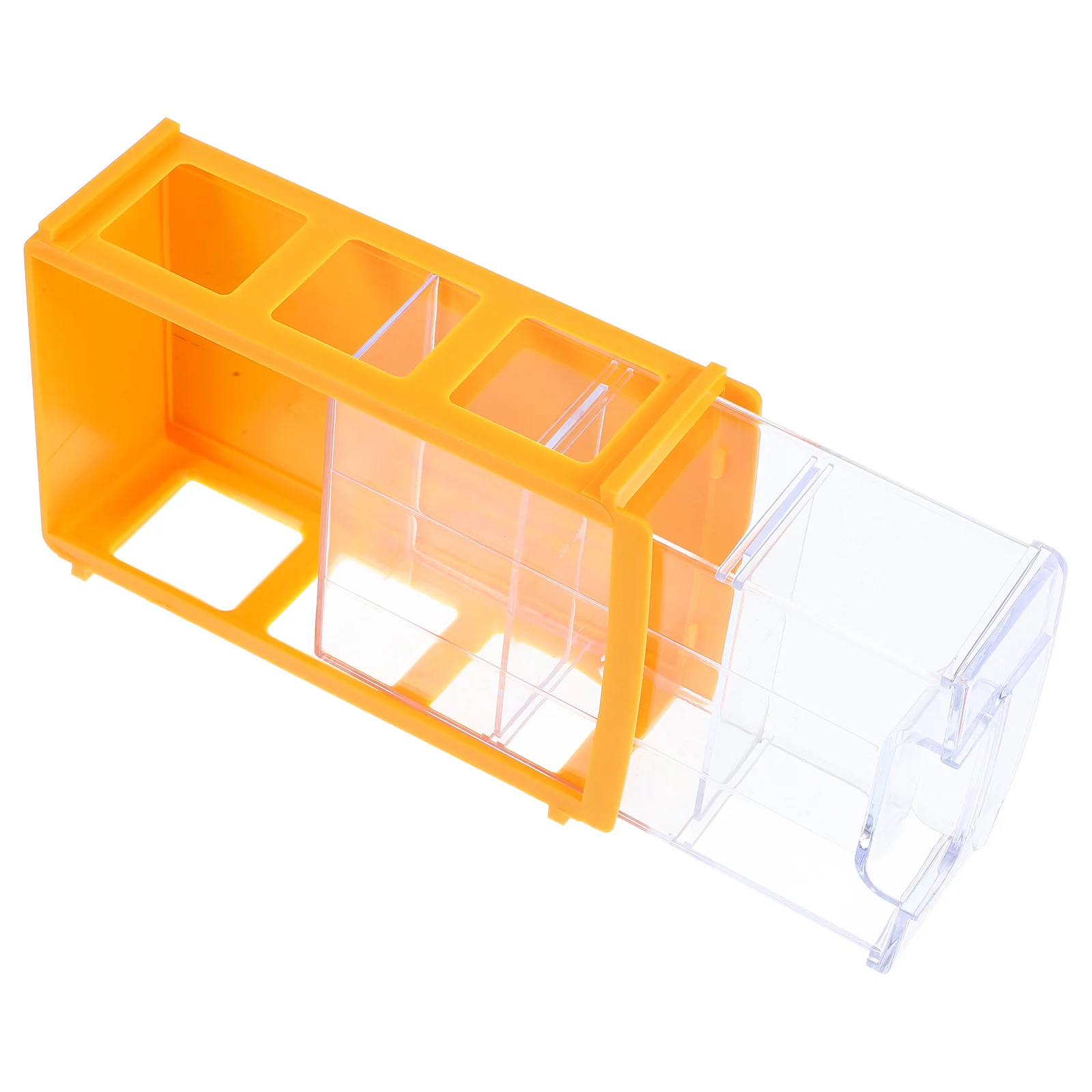 

Plastic Drawer Storage Cabinet Yellow Multifunctional Parts Organizer Craft Hardware Tools Desktop Workshop Garage Storage
