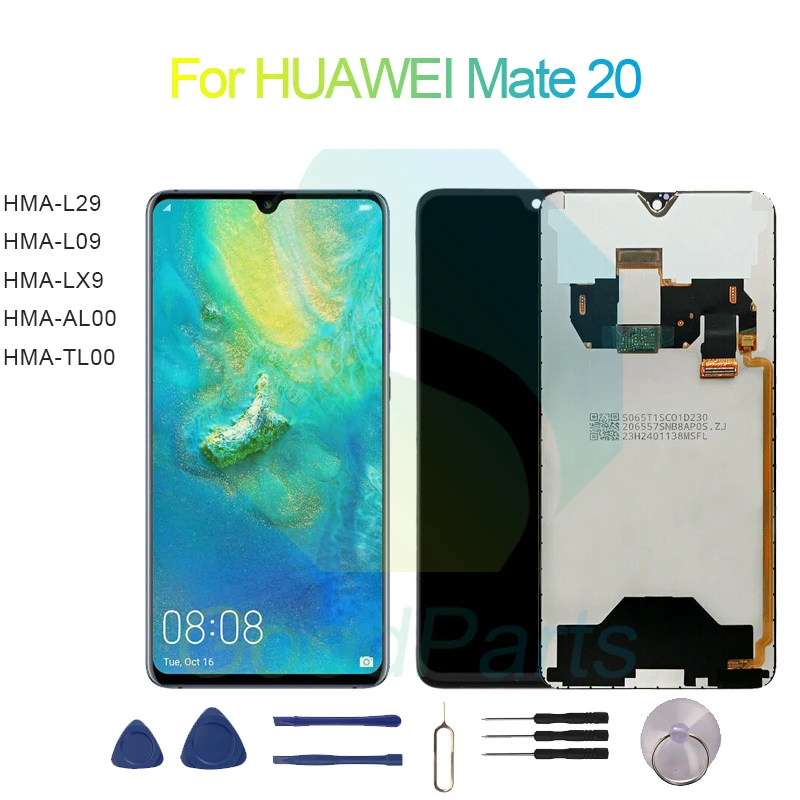 

for HUAWEI Mate 20 LCD Display Screen 6.53" HMA-L09/29,HMA-LX9,HMA-AL00/TL00 Mate 20 Touch Digitizer Assembly Replacement